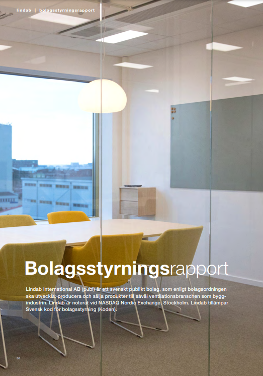 Bolagsstyrningsrapport 2019